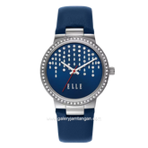 ELLE ELL23007 Laddies Blue Silver Dial Blue Leather Strap